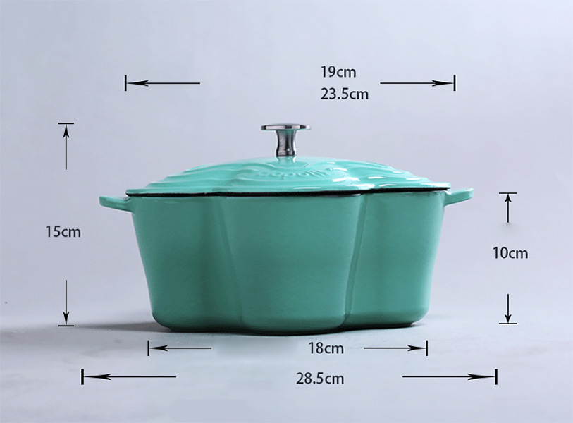 Nồi gang tráng men Jinghui HXTC22.