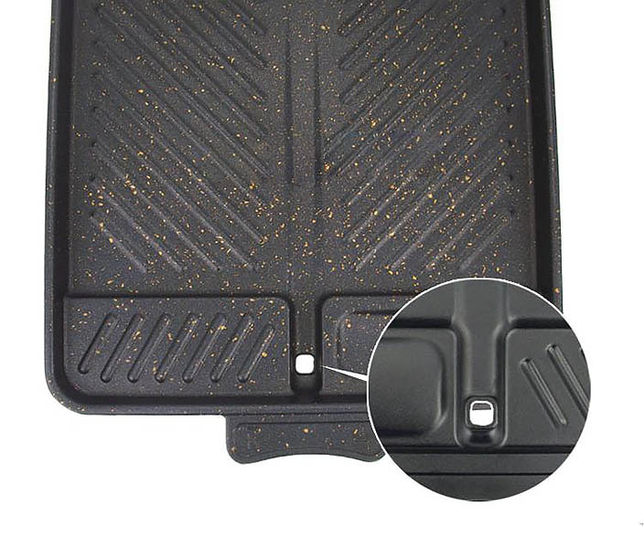 Vỉ nướng thịt 33x26cm nhôm đúc phủ đá Maifan có rãnh thoát dầu VN02