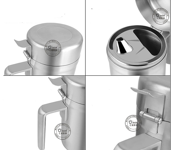 Bình đựng dầu inox 304 nắp bật Huinuo HN304YH.