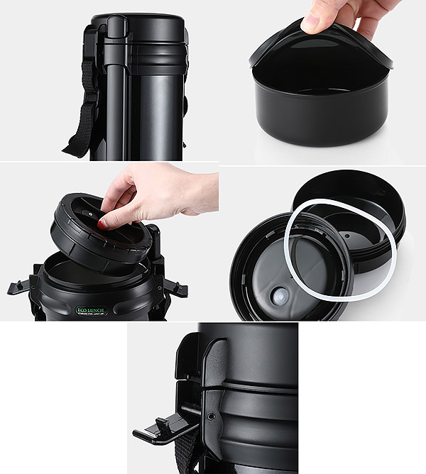 Hộp cơm giữ nhiệt 3 ngăn 1L8 Fudogiken HB254