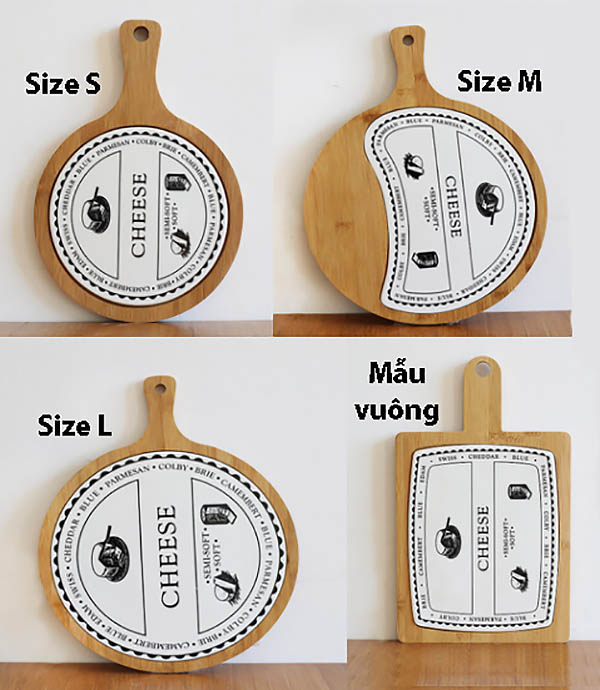 Khay gỗ lót sứ đựng đồ ăn, pizza, đồ nướng bbq cho nhà hàng DH002