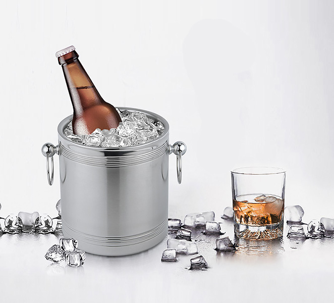 Xô đá inox 2 lớp nhà hàng quán ăn Weiweida WLS503