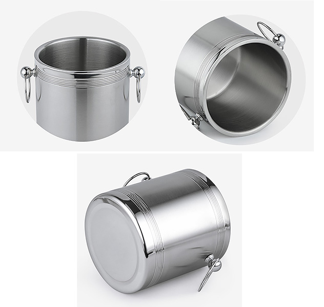Xô đá inox 2 lớp nhà hàng quán ăn Weiweida WLS503