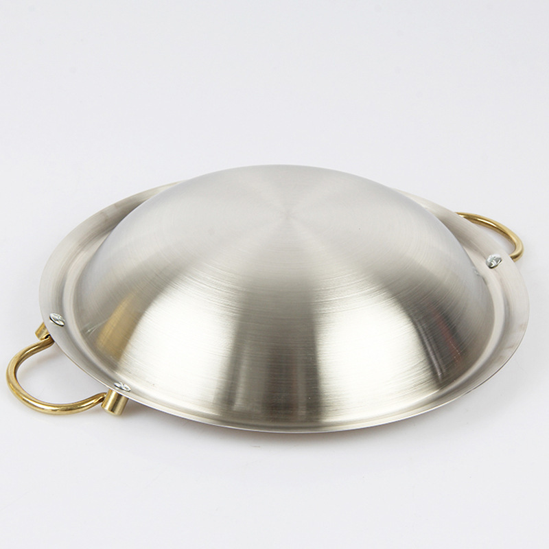 Bộ chảo inox hâm nóng thức ăn kèm bếp cồn nhôm cho Nhà Hàng OEM TS01