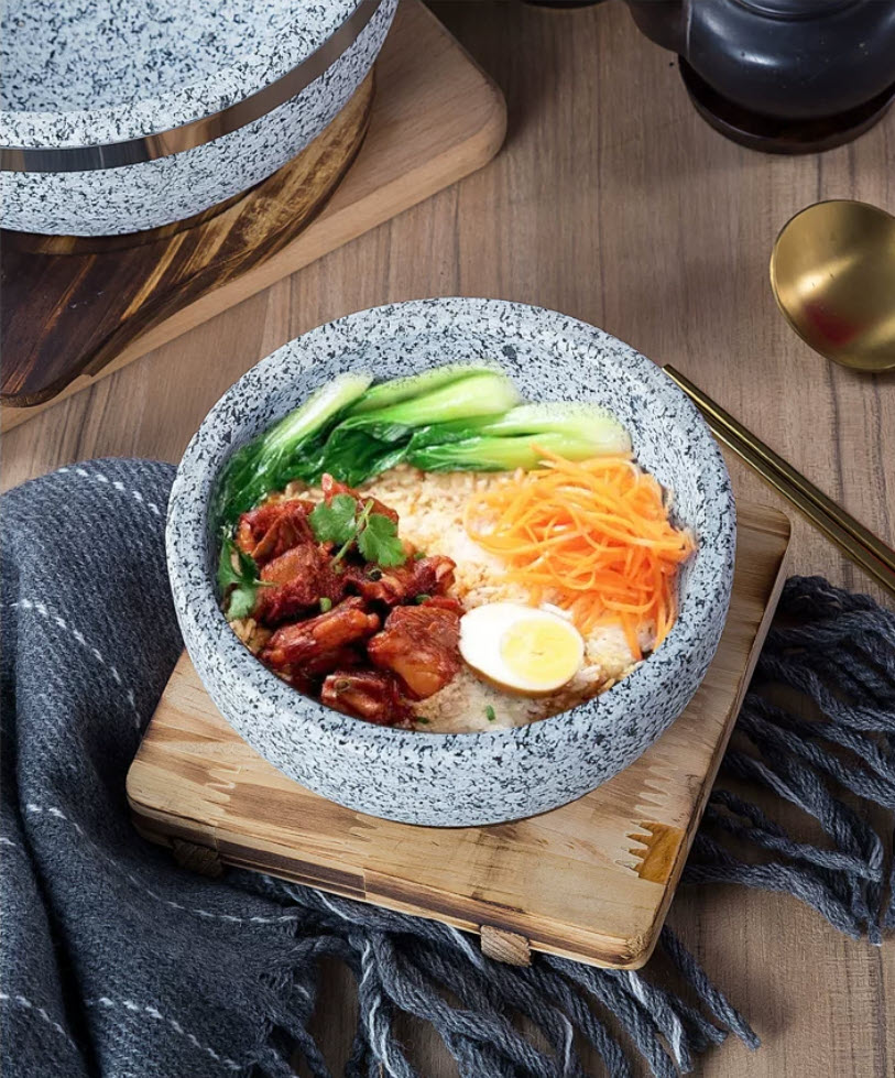 Tô đá, bát đá, thố đá, giữ nóng đựng thức ăn các món Phở, Bún bò, Cơm trộn OEM XH0011
