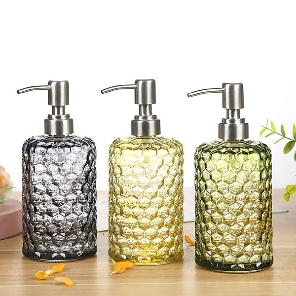 Bình đựng xà bông rửa tay 500ml thủy tinh JS5888