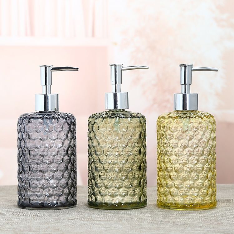 Bình đựng xà bông rửa tay 500ml thủy tinh JS5888