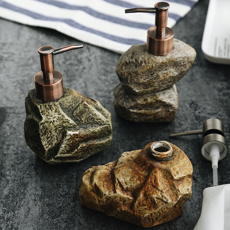 Bình đựng xà bông rửa tay hình viên đá ngộ nghĩnh RYP001