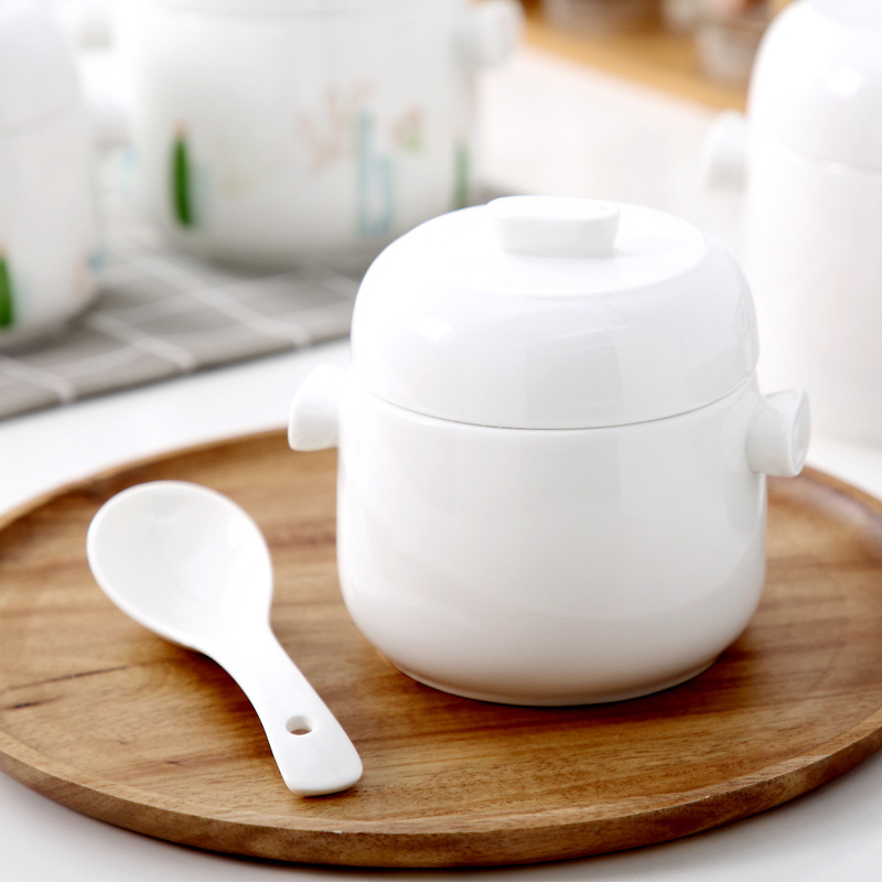 Thố chưng yến cháo bào ngư gà tiềm chè hạt sen sứ ceramic XM007