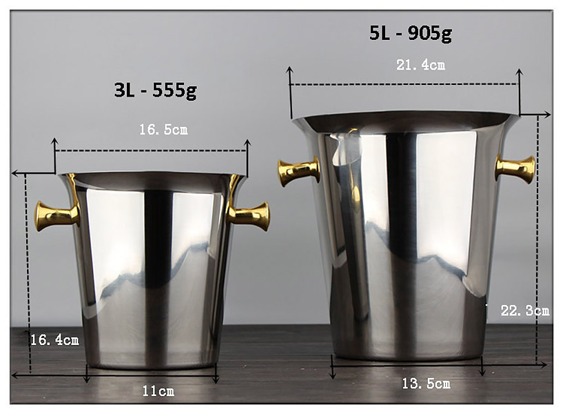 Xô đá inox 304 ướp lạnh đồ uống Millai ML2342
