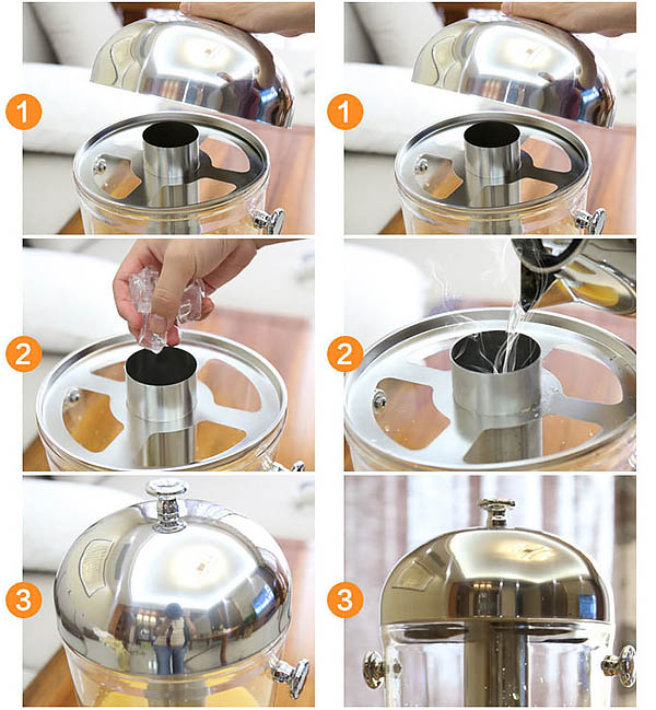 Bình đựng nước trái cây có vòi 8L Yalin YL002.