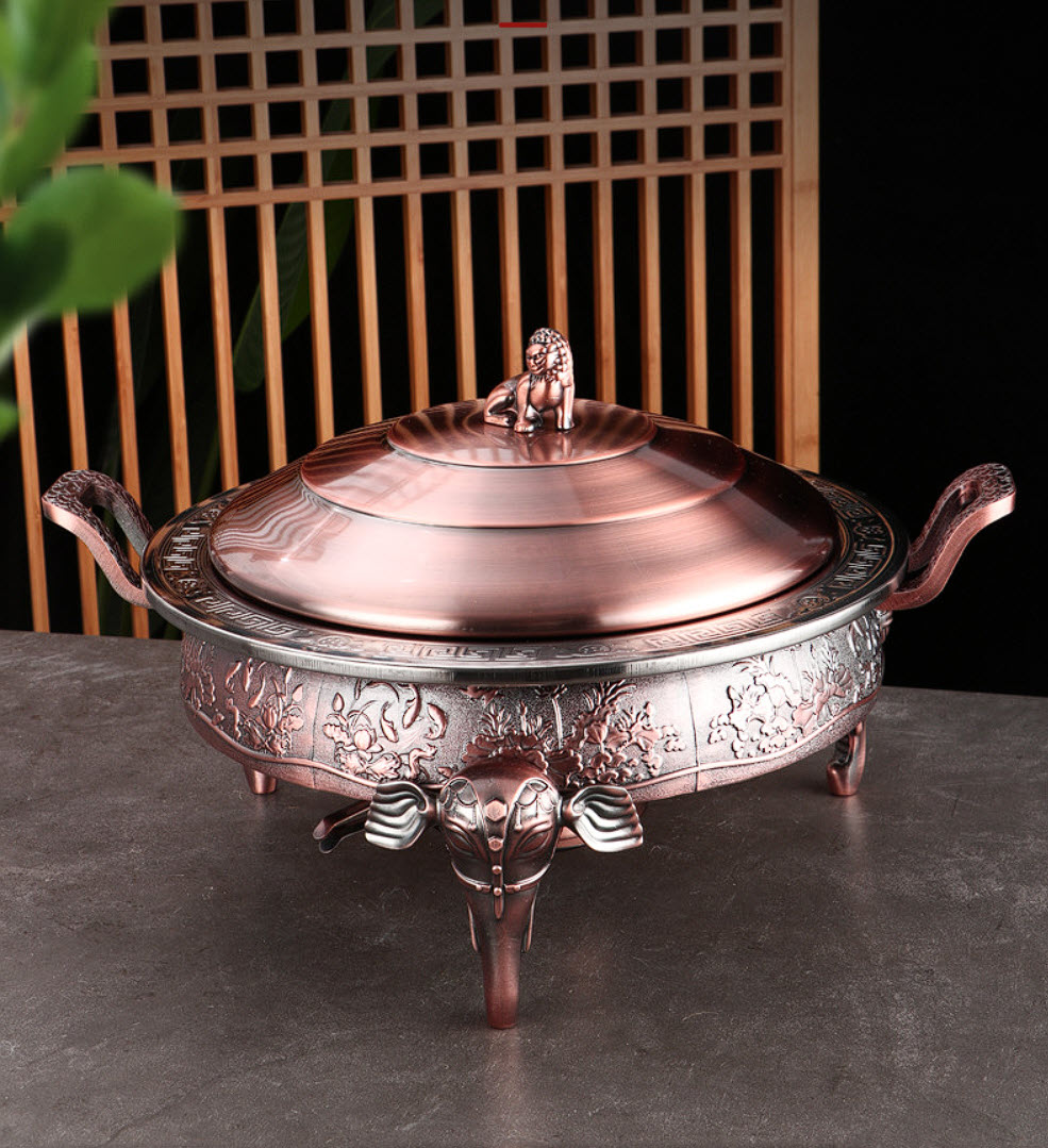 Nồi lẩu cổ điển vintage 26cm dùng cồn dành cho 4-6 người Zetai SD2123