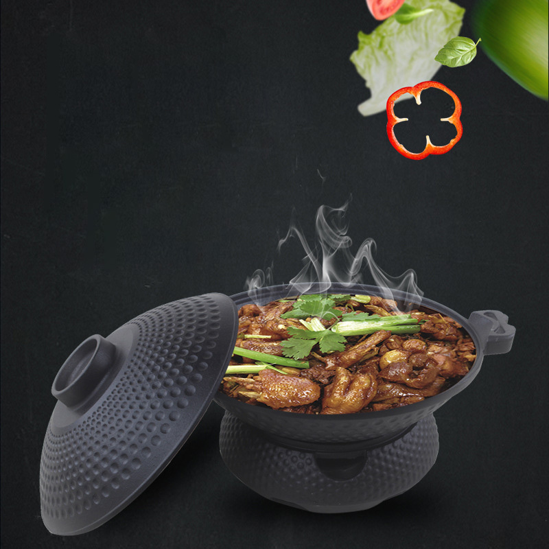 Bộ chảo bếp cồn giữ nóng thức ăn để bàn size 20-26cm OEM QD00320