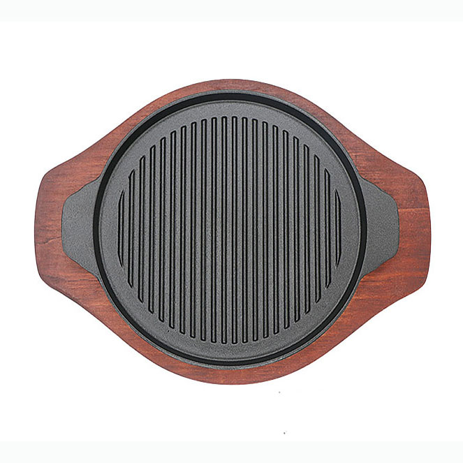 Chảo gang nướng thịt đáy vân nổi chống dính OEM SL2049