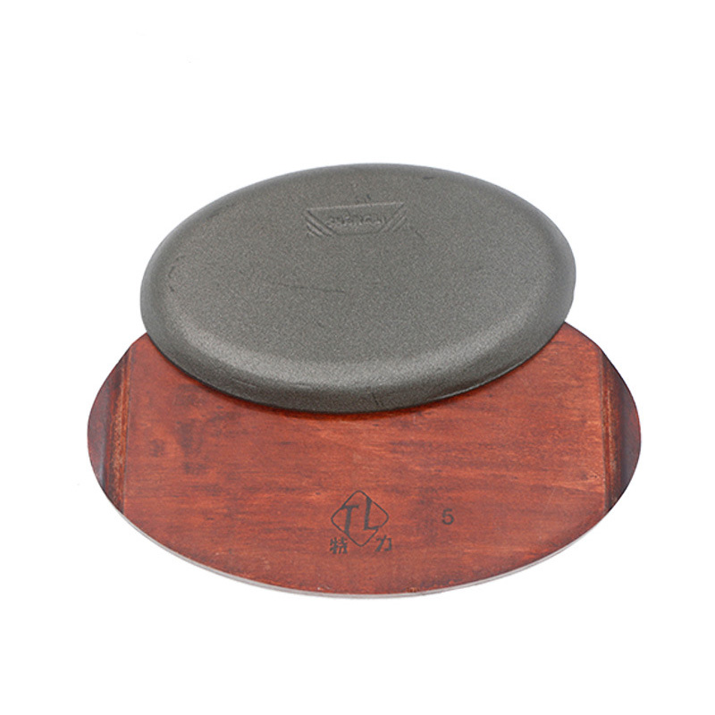 Chảo gang oval chống dính ăn beefsteak OEM SL2038