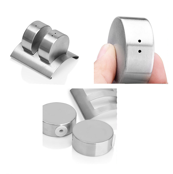 Bộ hũ đựng gia vị inox 304 2 ngăn Taishan JY005Z.