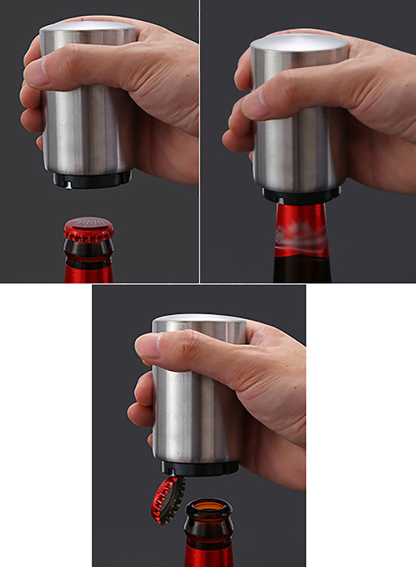 Dụng cụ khui beer nước ngọt inox Baihuichen BHKB001.
