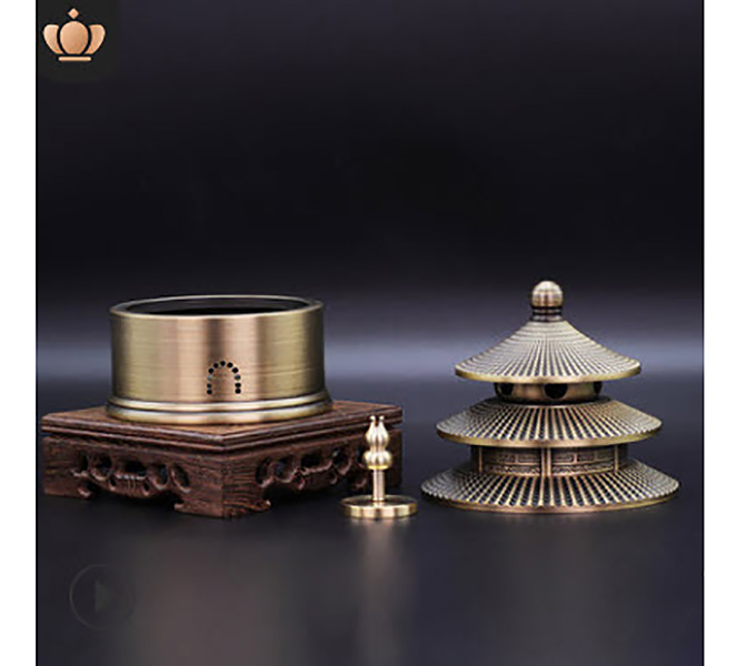 Lư đồng đốt trầm hương Haoye TTXL1.