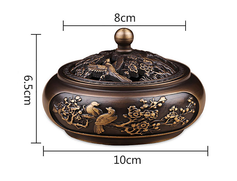 Lư đồng đốt trầm hương Haoye CSM1.