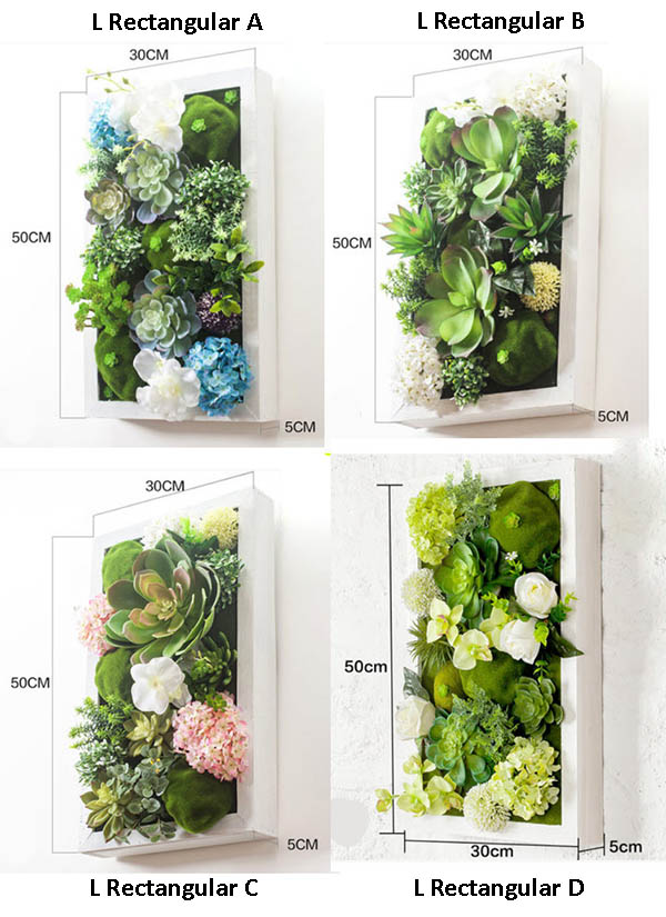 Khung hoa giả treo tường Ideaco XKXR01.