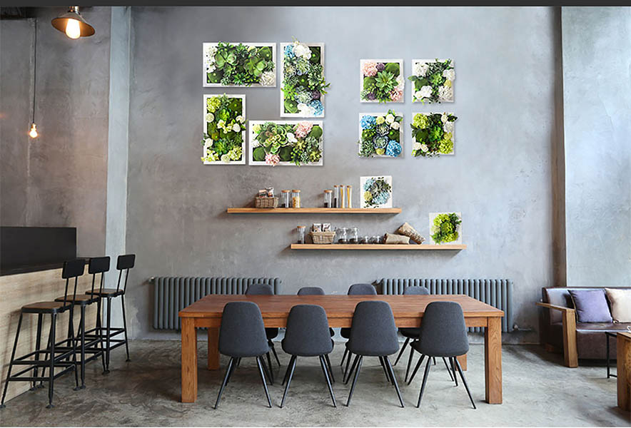 Khung hoa giả treo tường Ideaco XKXR01.