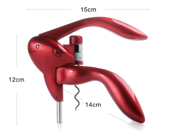 Dụng cụ khui rượu vang inox Muhams F12