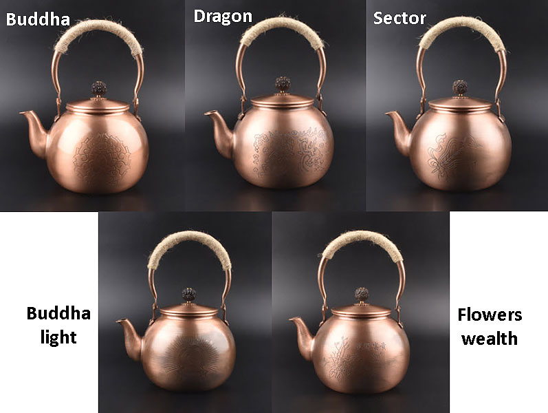 Ấm đồng pha trà đạo 1.5L Yatang YT15