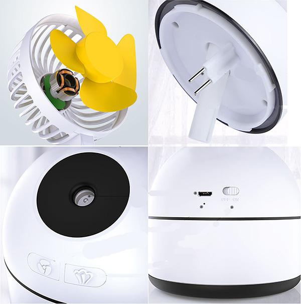 Quạt hơi nước mini để bàn Light One FS1704