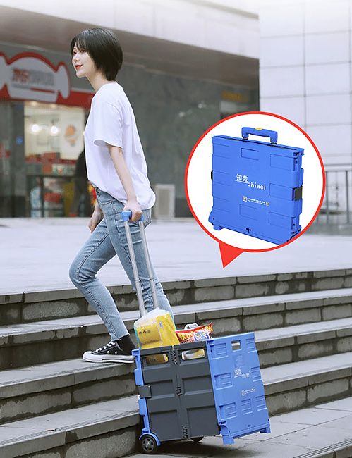 Xe kéo đi chợ xếp gọn Zhiwei ZW001.