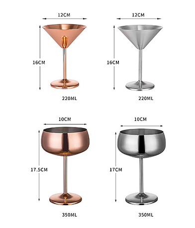 Ly uống cocktail bằng Inox 304 Millai ML531