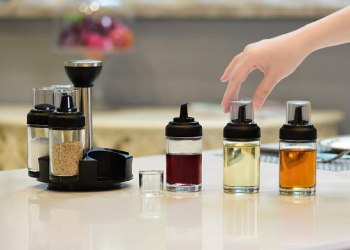 Bộ hũ gia vị thủy tinh 6 món Xibi XB02