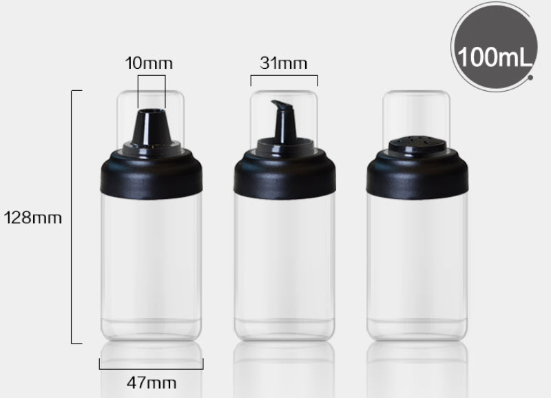 Bộ hũ gia vị thủy tinh 6 món Xibi XB02