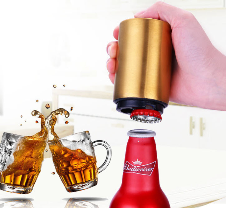 Dụng cụ khui bia inox Shield SD005.