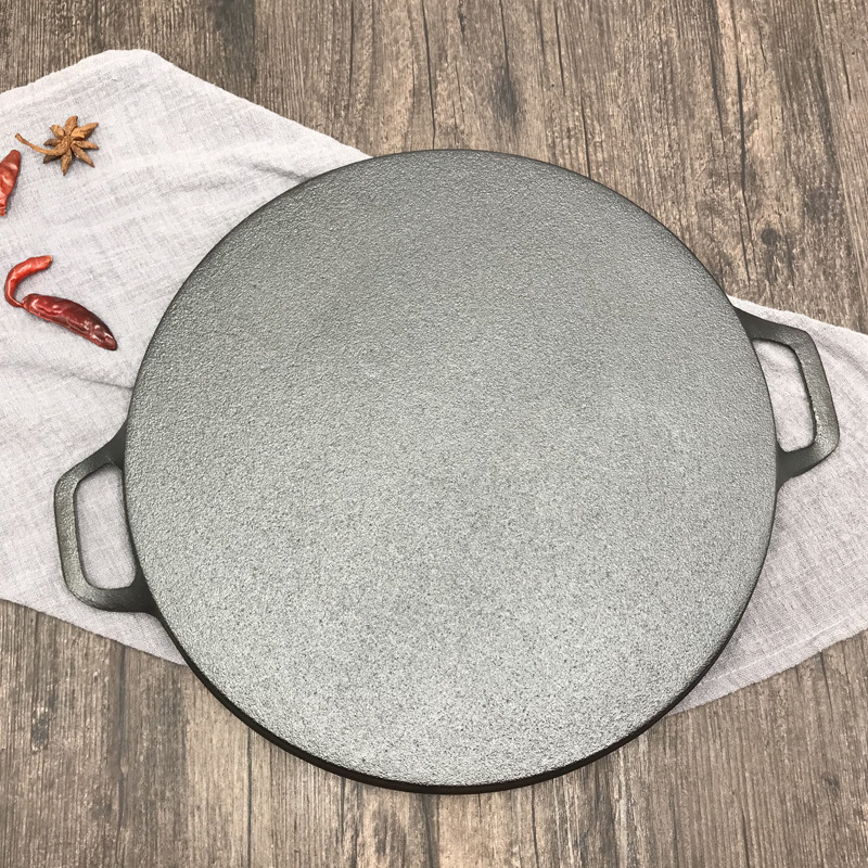 Chảo gang nướng thịt 30cm đáy vân sọc OEM YJP30