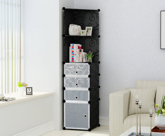 Tủ góc đựng đồ lắp ráp Living LV009