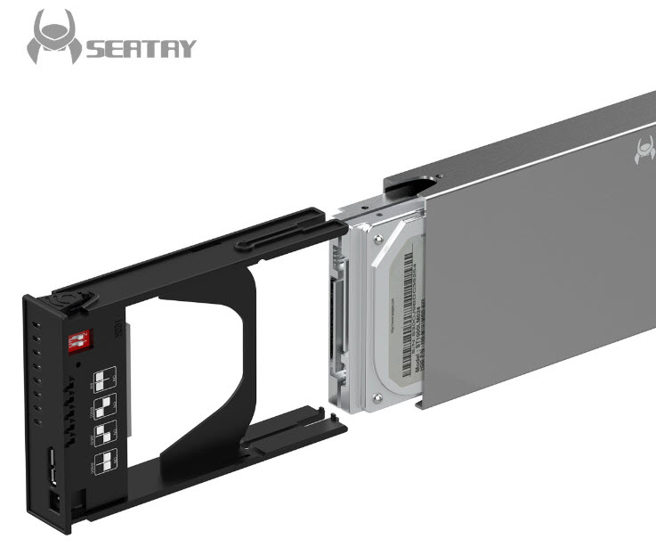 Box đựng 2 ổ cứng 2.5 inche hỗ trợ raid Seatay HD229