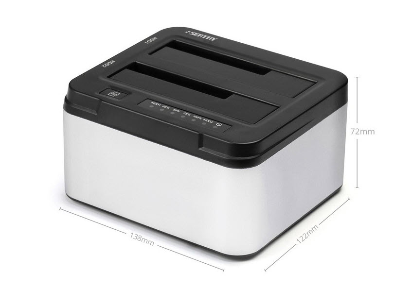 Dock gắn ổ cứng đôi Seatay HD622