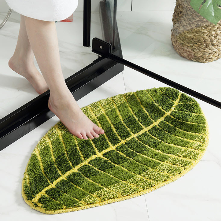 Thảm lót chân 3D hình chiếc lá  Dexi DX014.