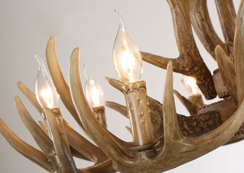 Đèn thả trần treo trần sừng nai Yixi YX023.