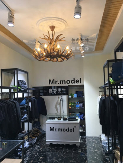 Đèn thả trần treo trần sừng nai Yixi YX023.