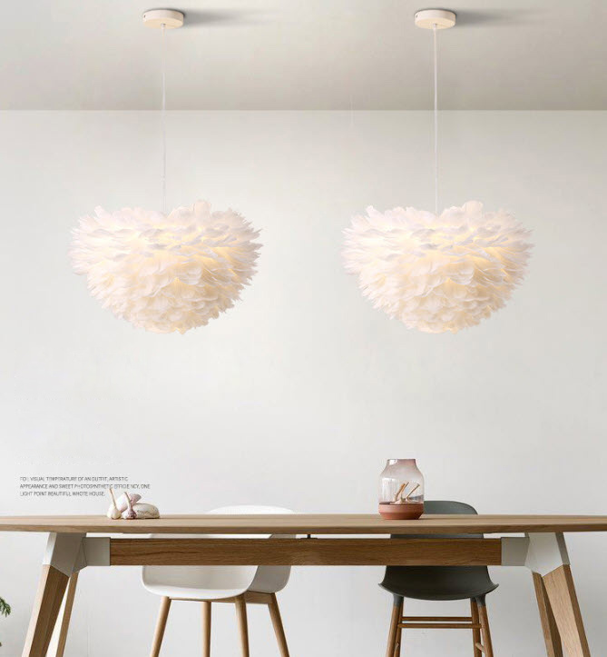 Đèn thả trần led chất liệu vải Yixi YX9550