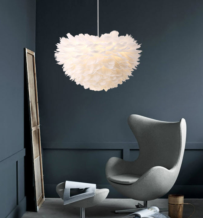 Đèn thả trần led chất liệu vải Yixi YX9550