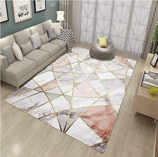 Thảm trải sàn hình chữ nhật sợi Polyester BoXiao BX006