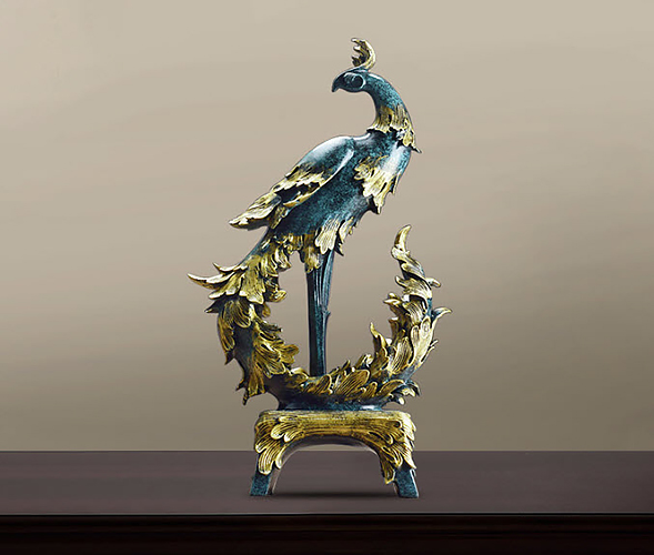 Decor trang trí mẫu phượng hoàng Jianlin JL005