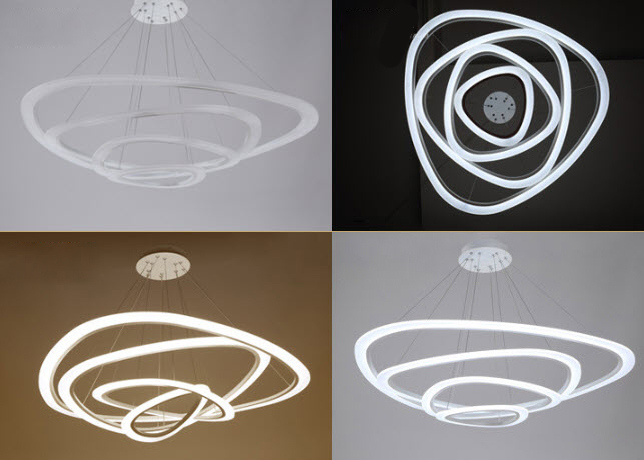 Đèn thả trần đèn chùm vòng tròn led Youerte YE6712