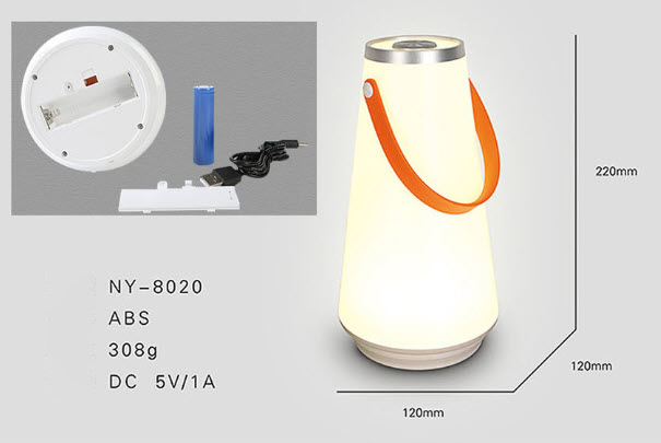 Đèn để bàn led 3w có quai cầm Yoze NY8020.