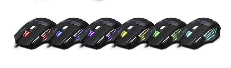 Chuột chơi game có đèn led đổi màu Zelotes T80