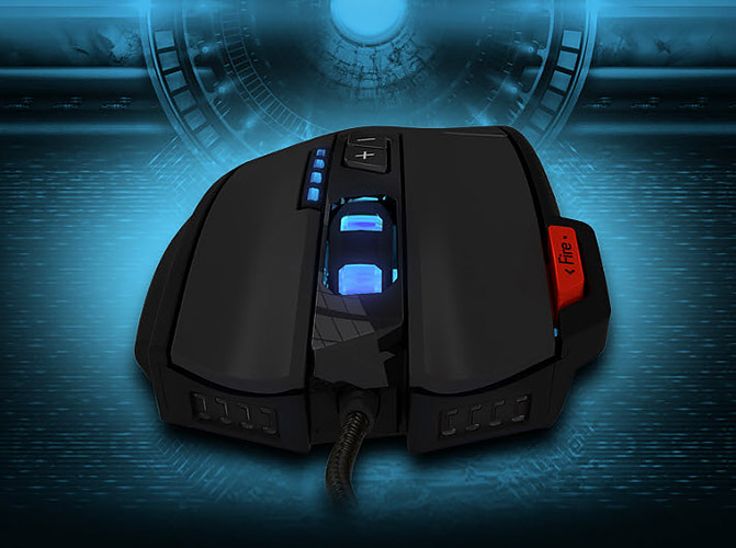 Chuột chơi game 12 nút bấm có đèn led đổi màu Zelotes C12 