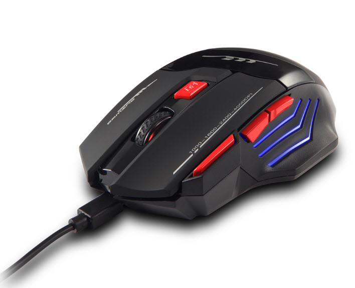 Chuột không dây chơi game có led dùng pin sạc Zelotes F14S 