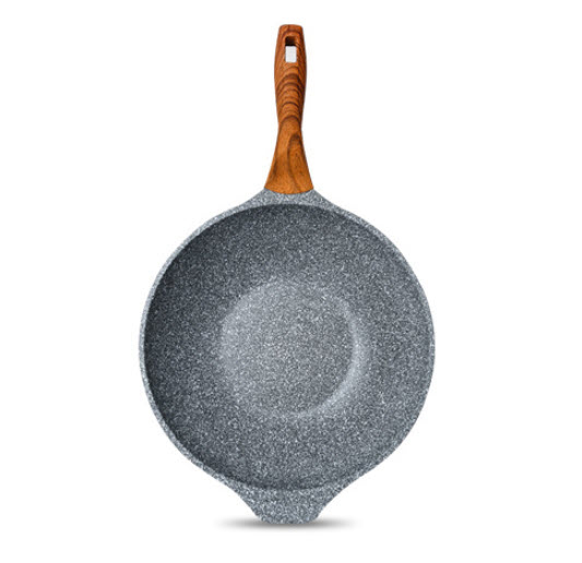 Chảo bầu vân đá chống dính 30-23cm UAKEEN VK170